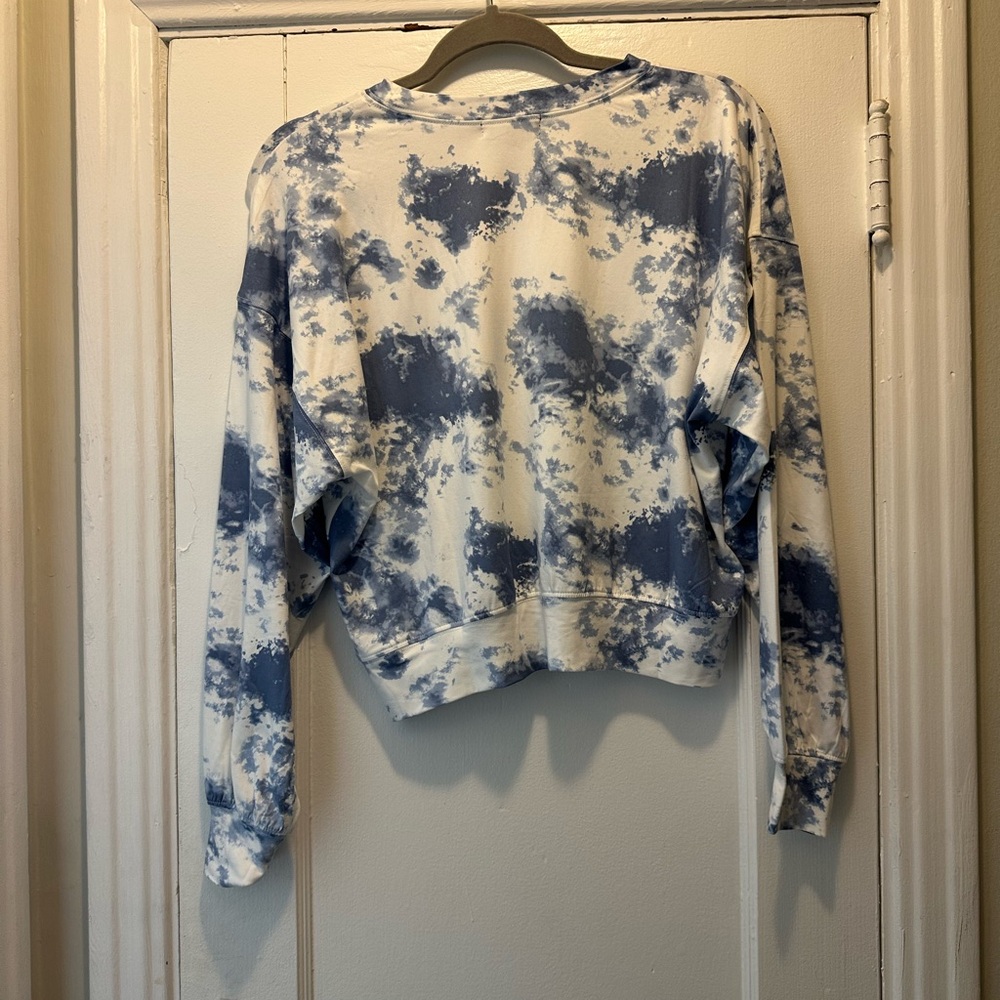 NWT Lounge Set from Francesca’s. Blue Tye-Dye. Size Small. - Picture 3 of 8